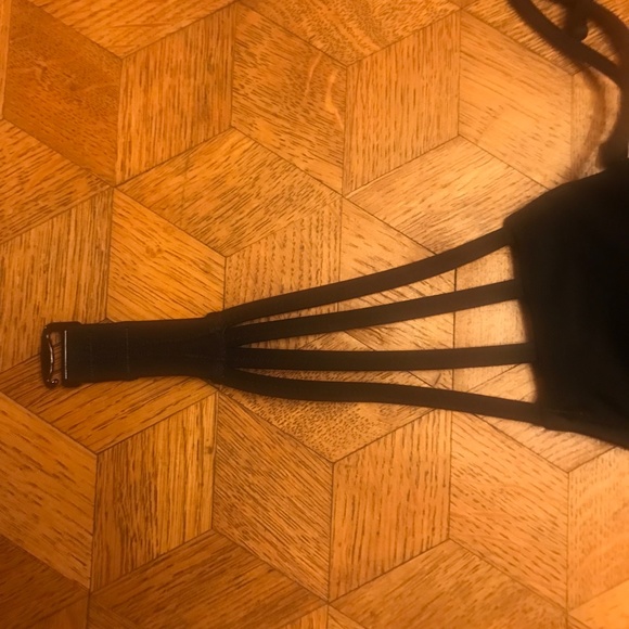 Shade & Shore Black Bikini Top, Fully Lined, Underwire, Neck Tie, Strapless. - Picture 2 of 9